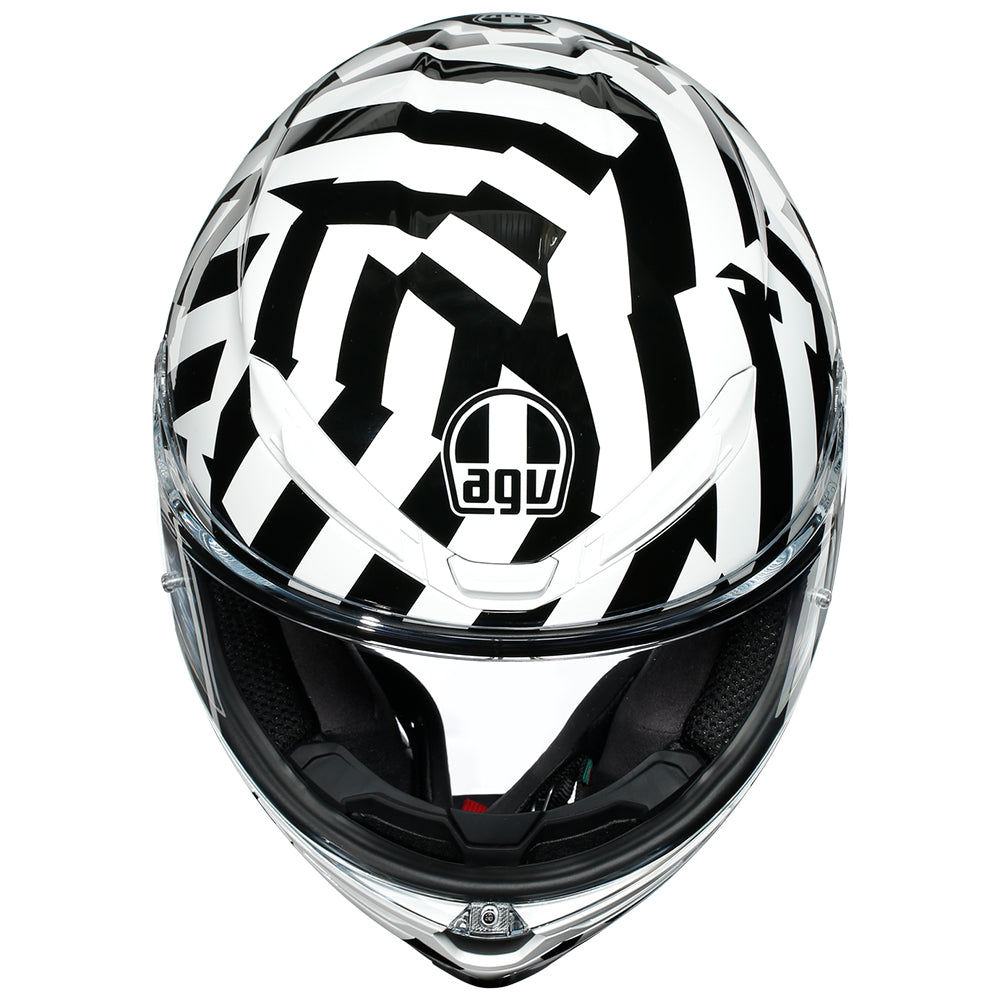 AGV K6 SECRET [BLACK/WHITE] 64 2XL – AGV Helmets NZ