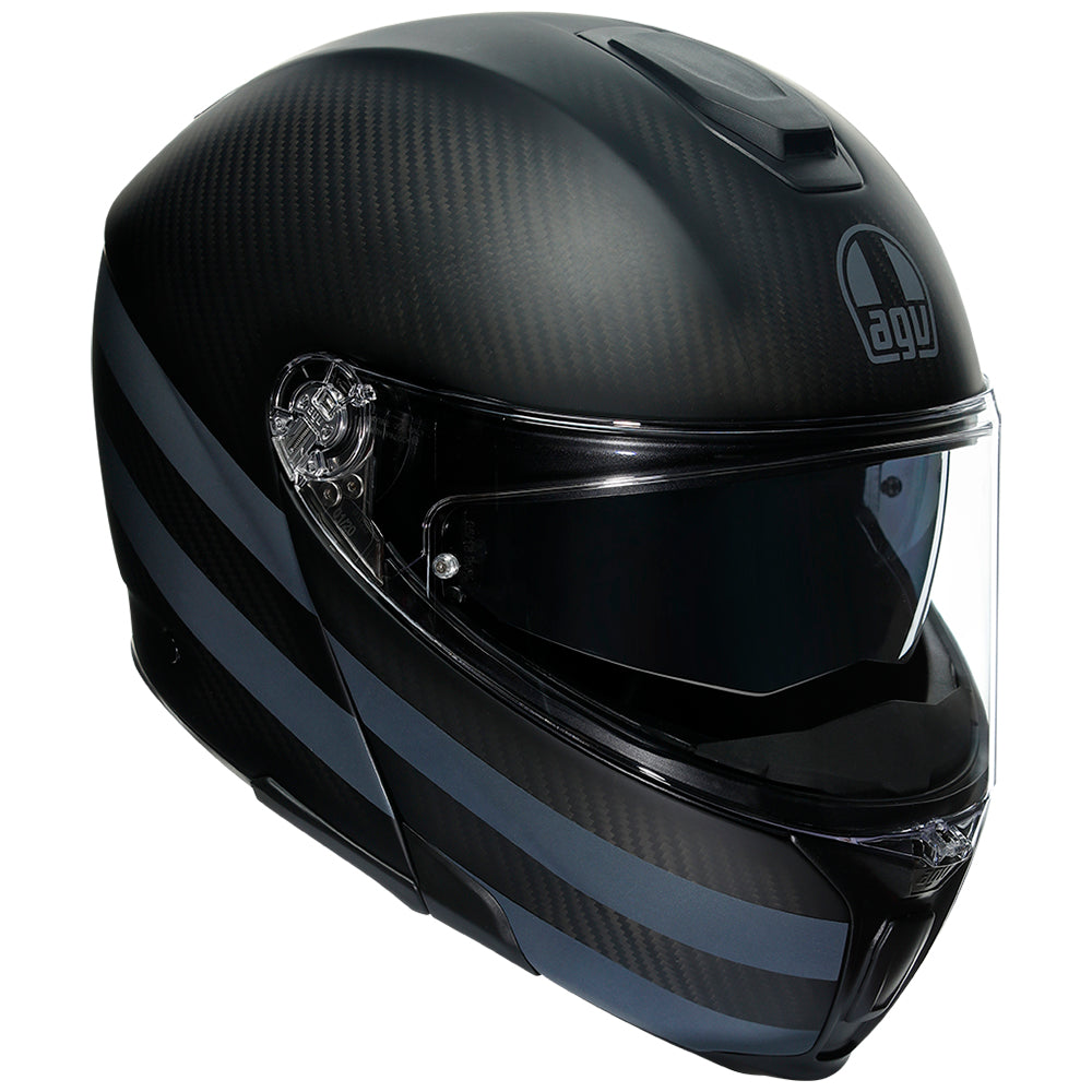 AGV SPORTMODULAR [DARK REFRACTIVE CARBON/BLACK] – AGV Helmets NZ
